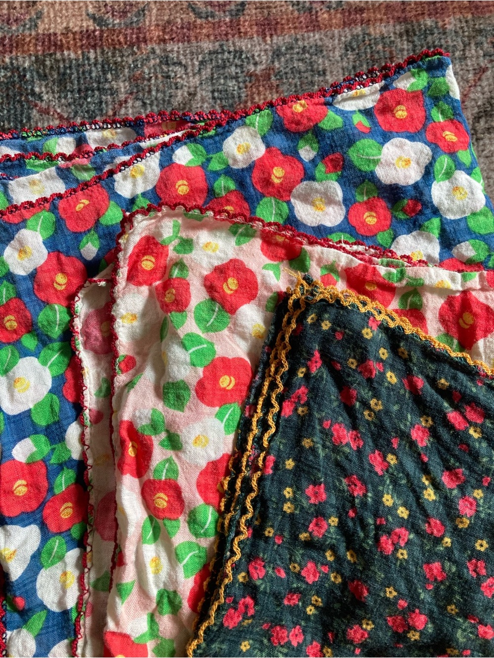 Japanese Cotton Scarves - Set of 3